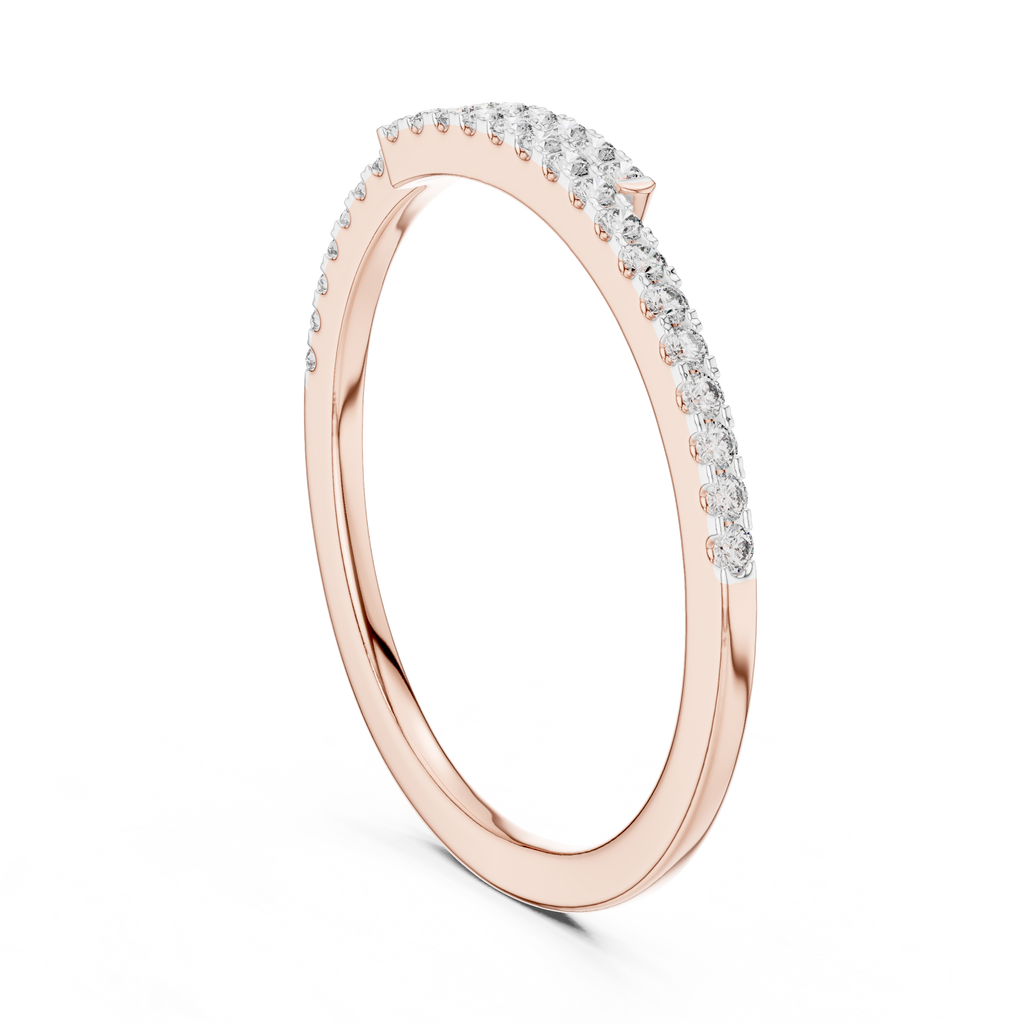 Double Row Pavé Diamond Ring