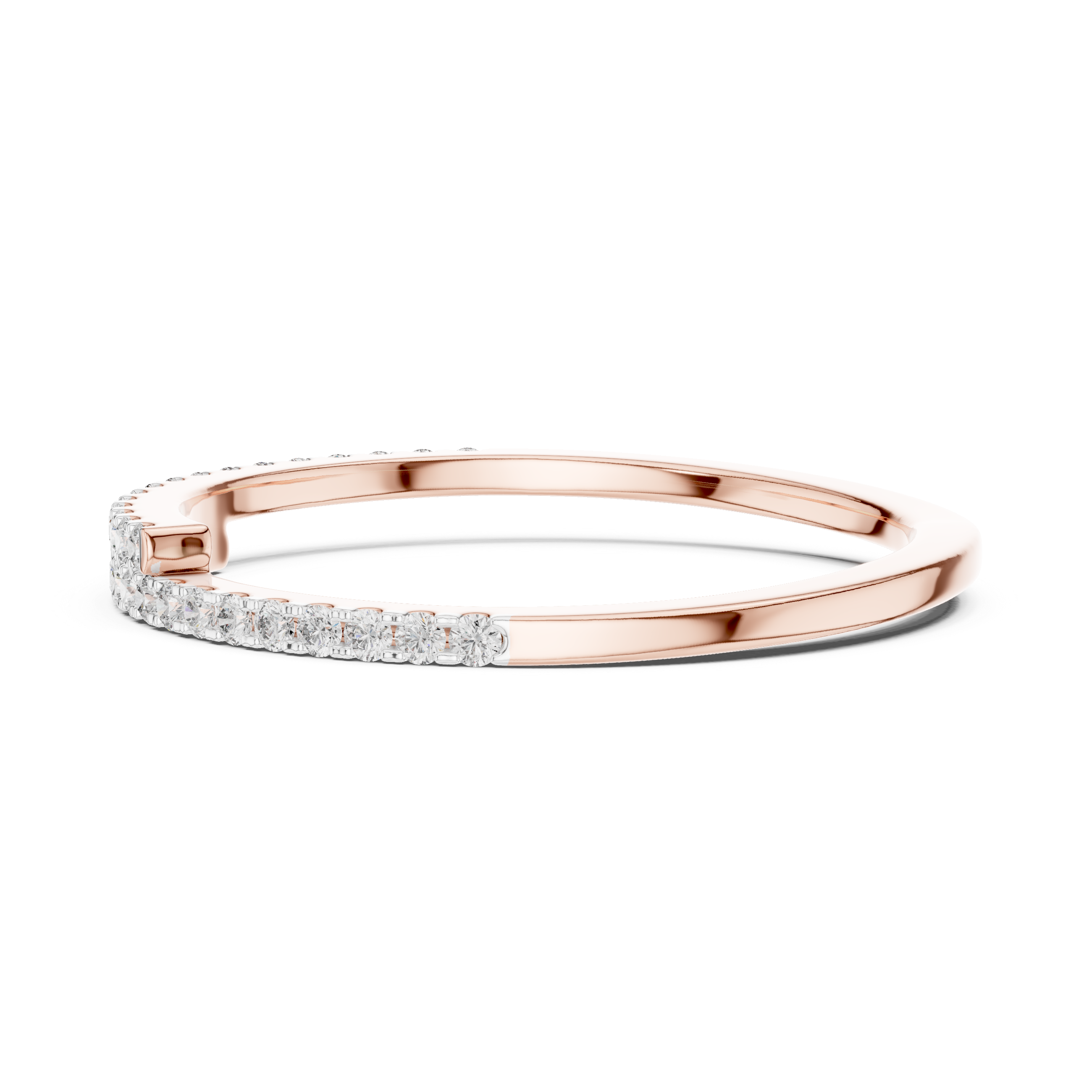 Double Row Pavé Diamond Ring