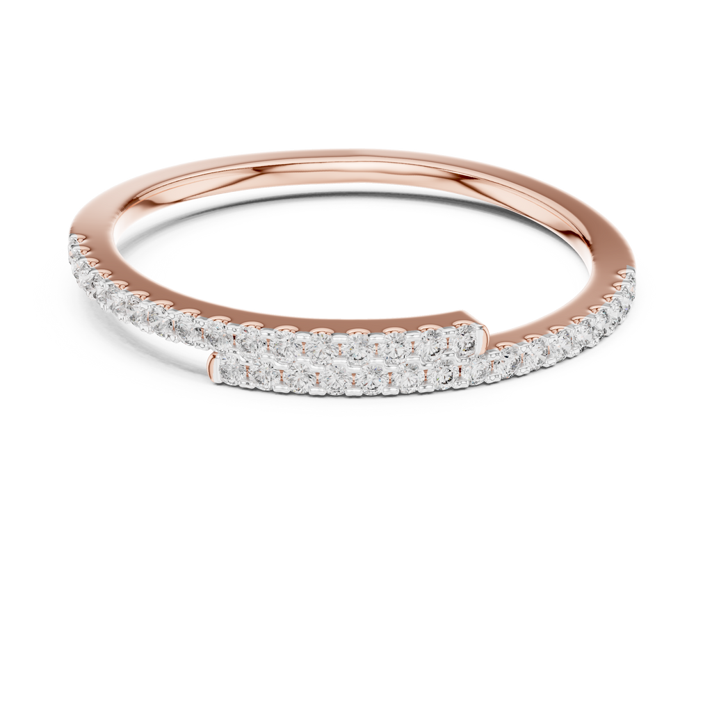 Double Row Pavé Diamond Ring