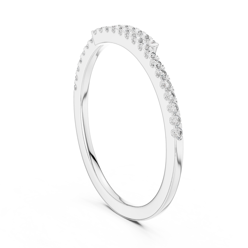 Double Row Pavé Diamond Ring