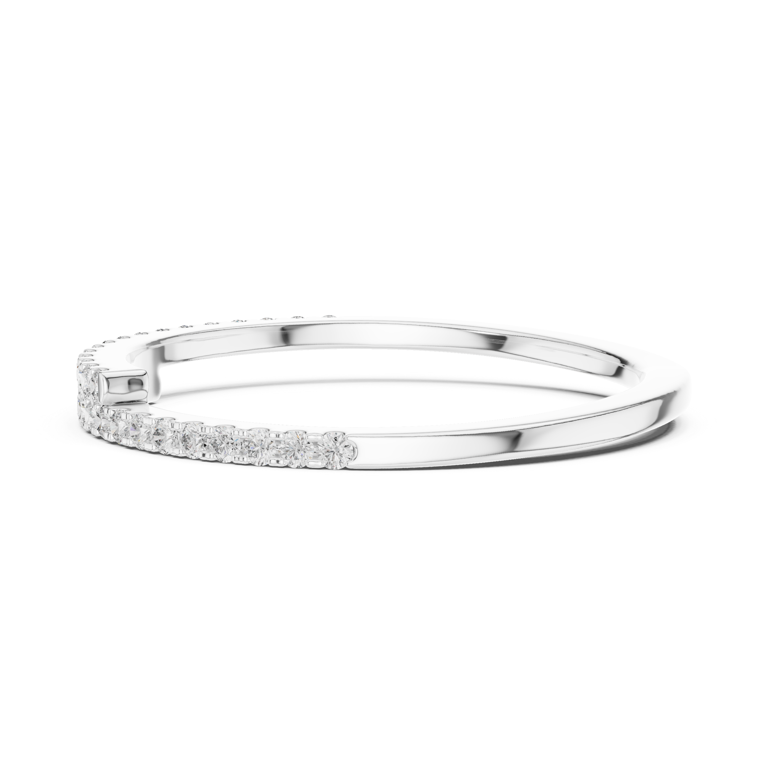 Double Row Pavé Diamond Ring