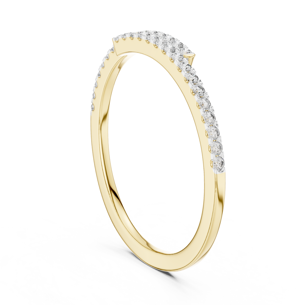 Double Row Pavé Diamond Ring