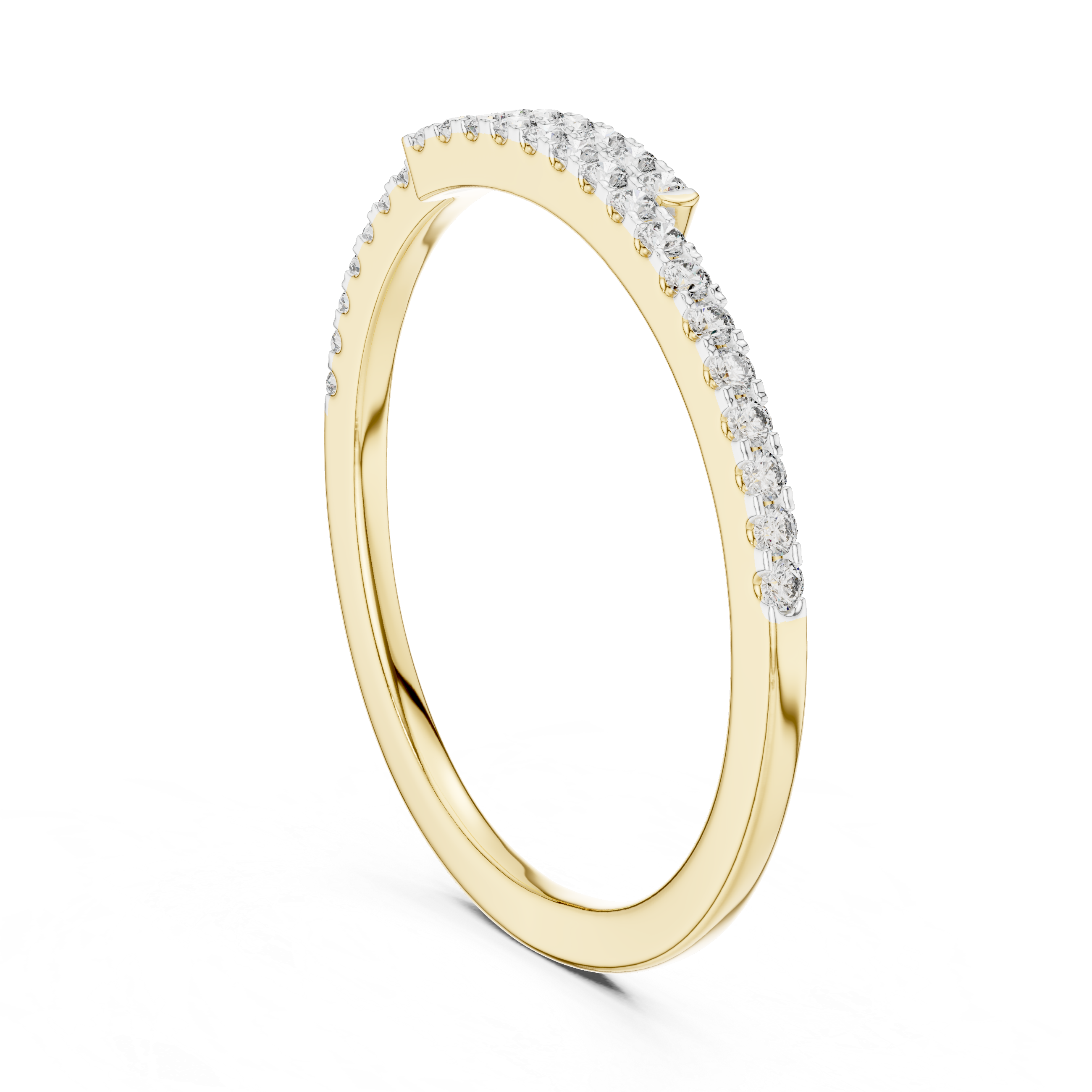 Double Row Pavé Diamond Ring