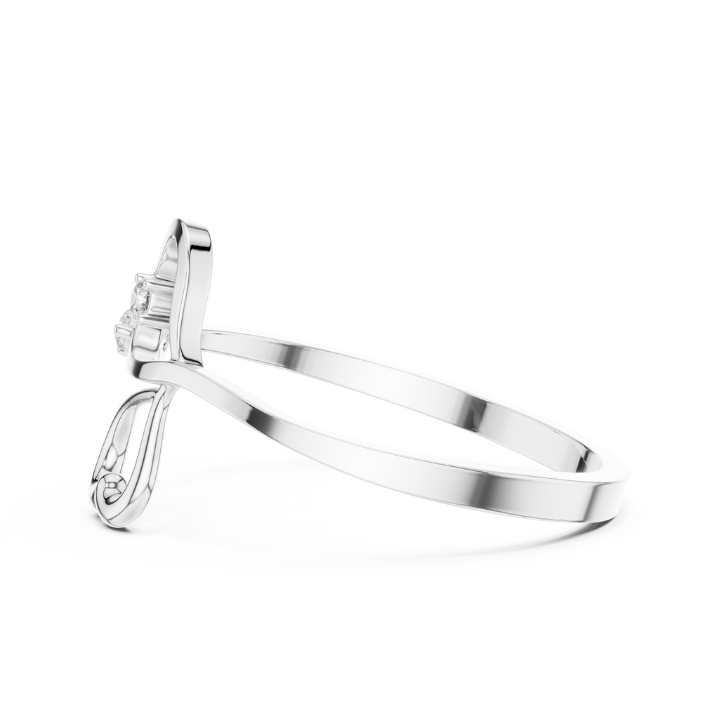 Dual Heart Diamond Ring