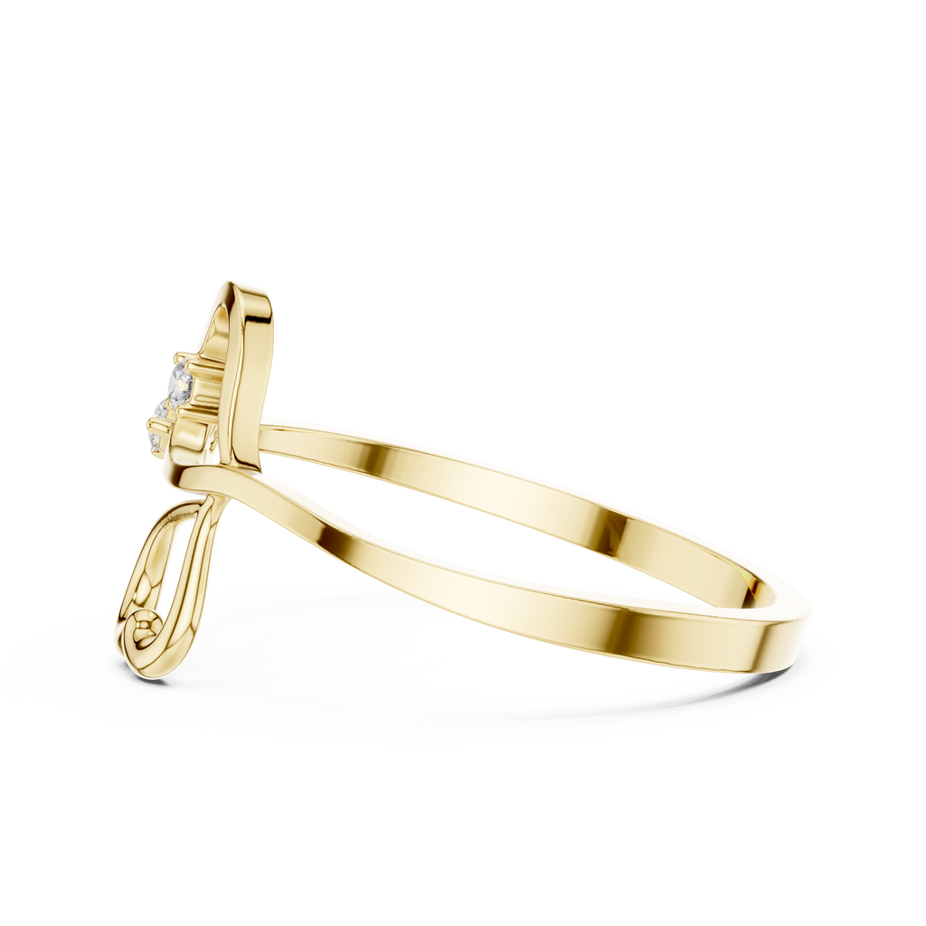 Dual Heart Diamond Ring