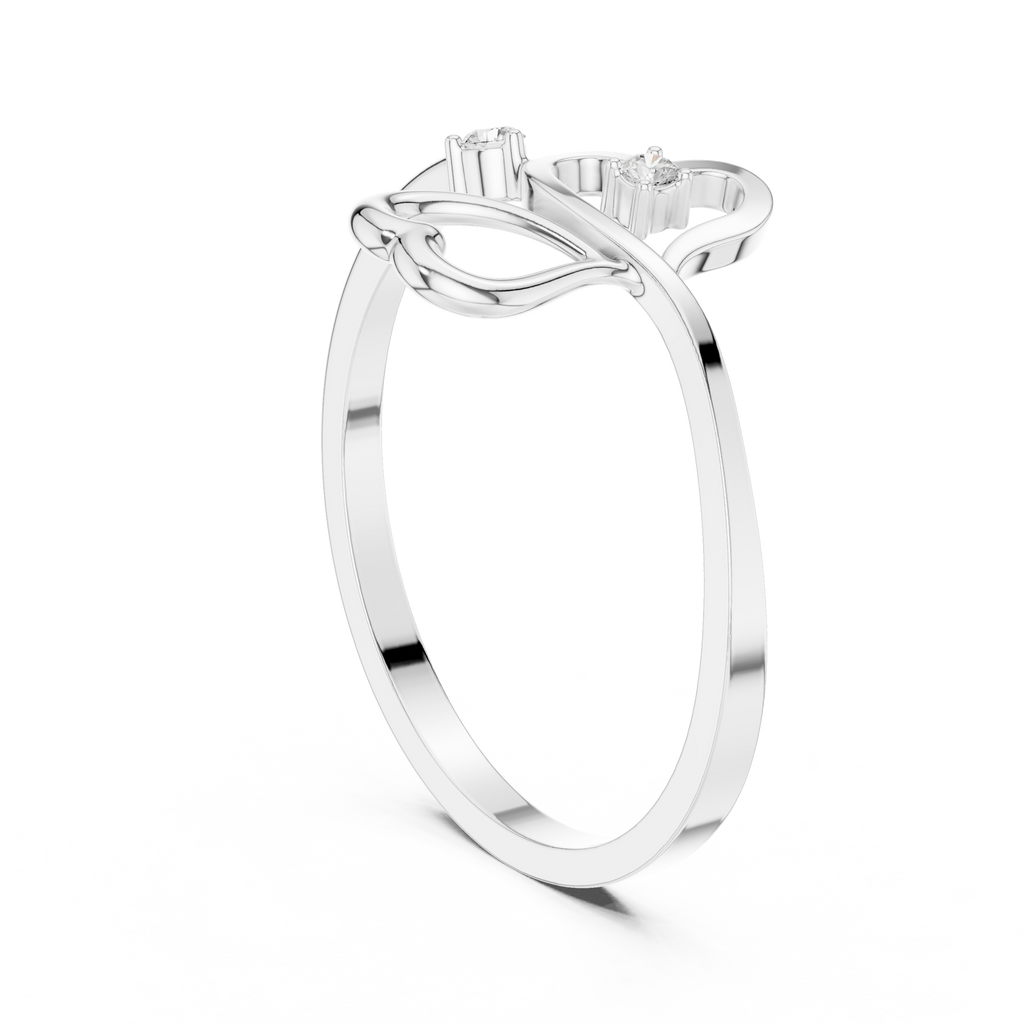 Dual Heart Diamond Ring