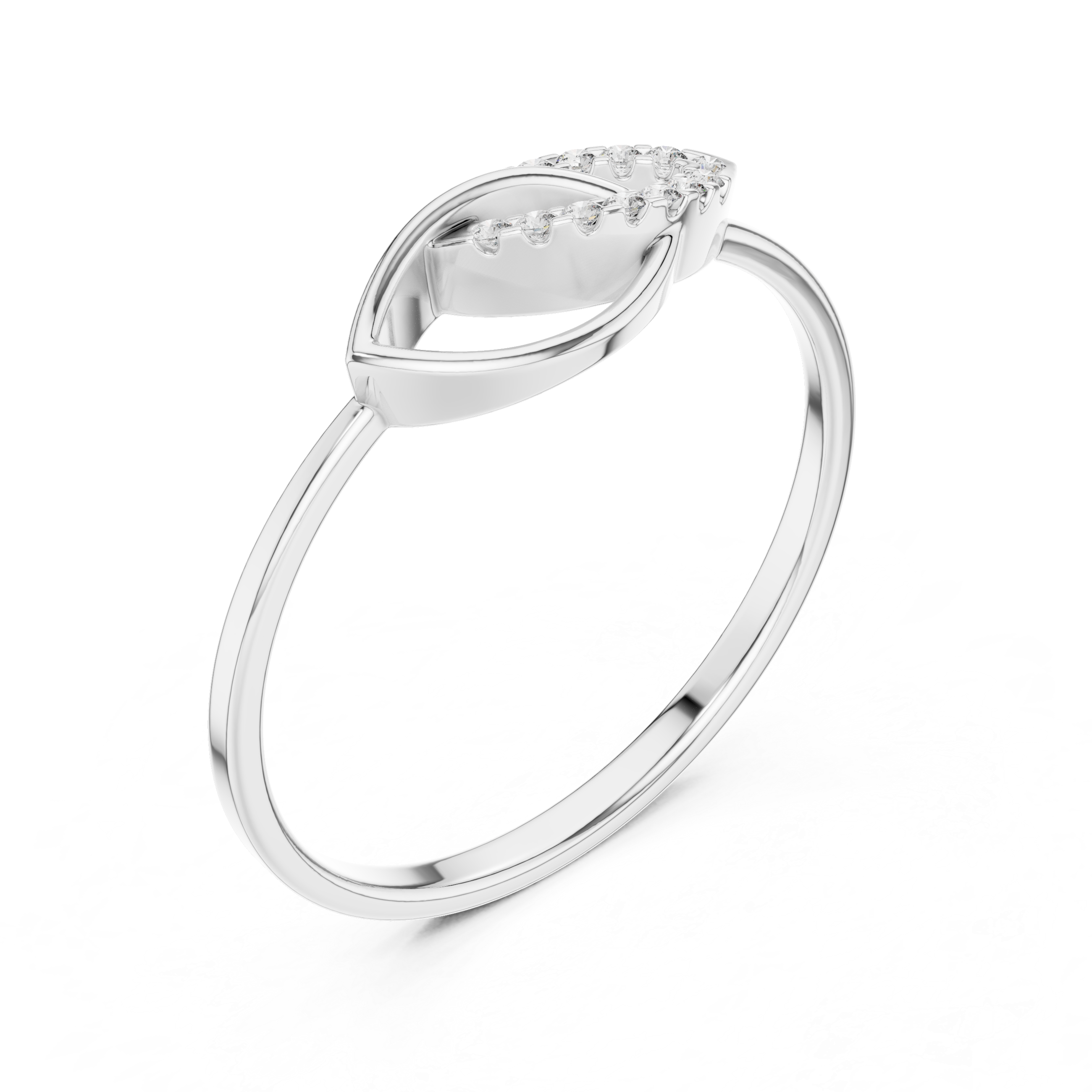 Marquise Twist Diamond Ring