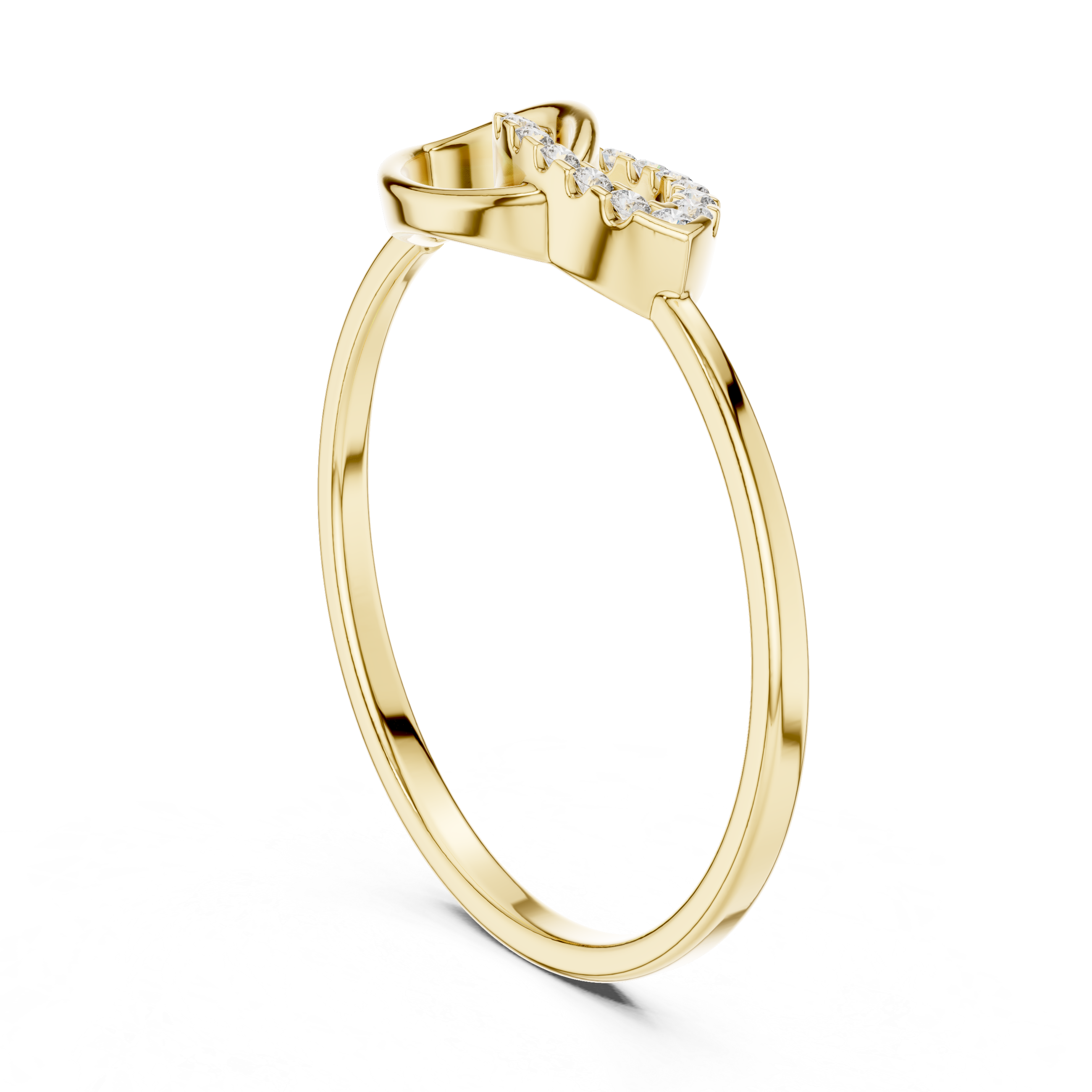 Marquise Twist Diamond Ring