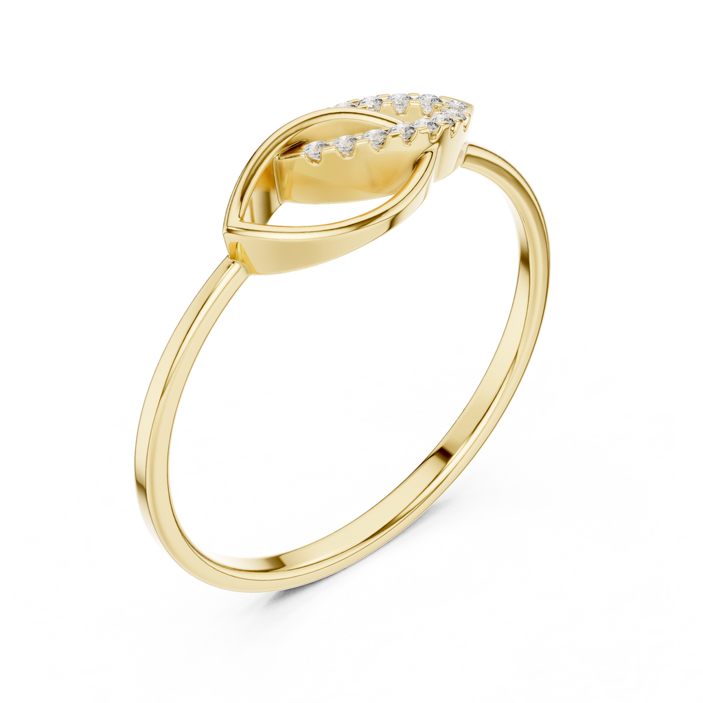 Marquise Twist Diamond Ring