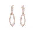 Lab Grown Diamond Marquise Hoop Earrings