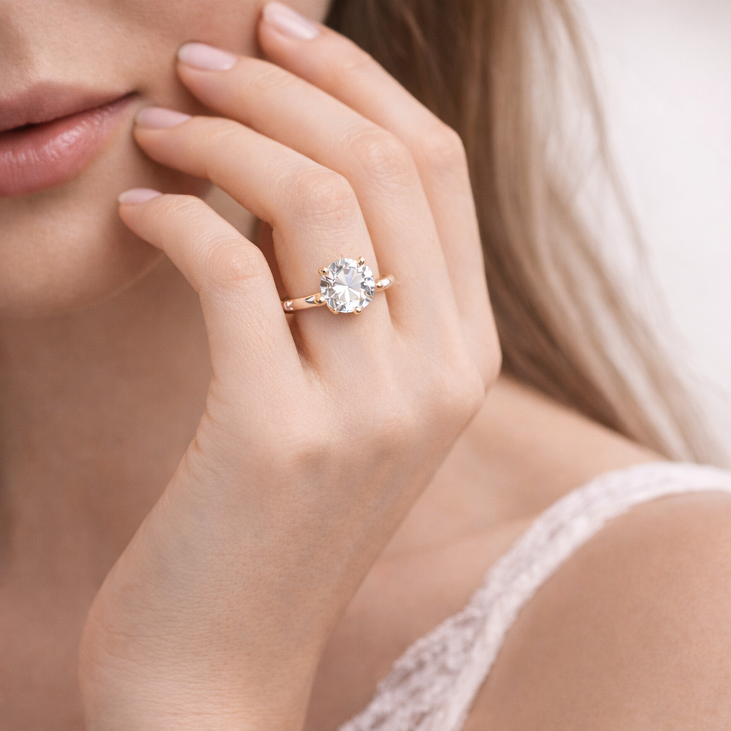 Round Cut Diamond Solitaire Ring