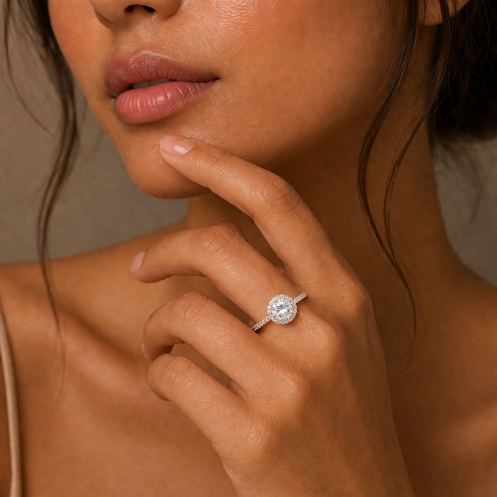 Halo Diamond Ring