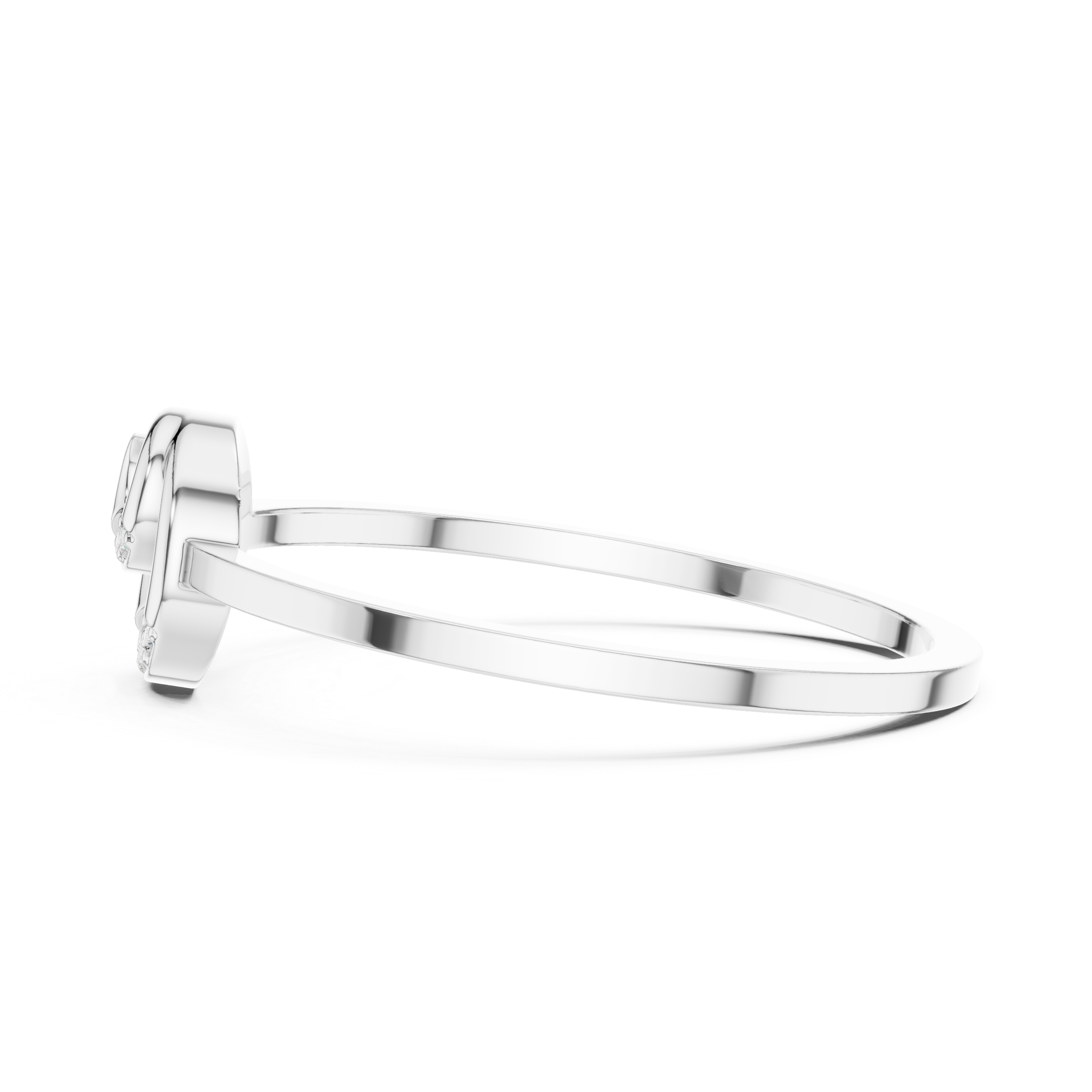 Spiral Circle Diamond Ring