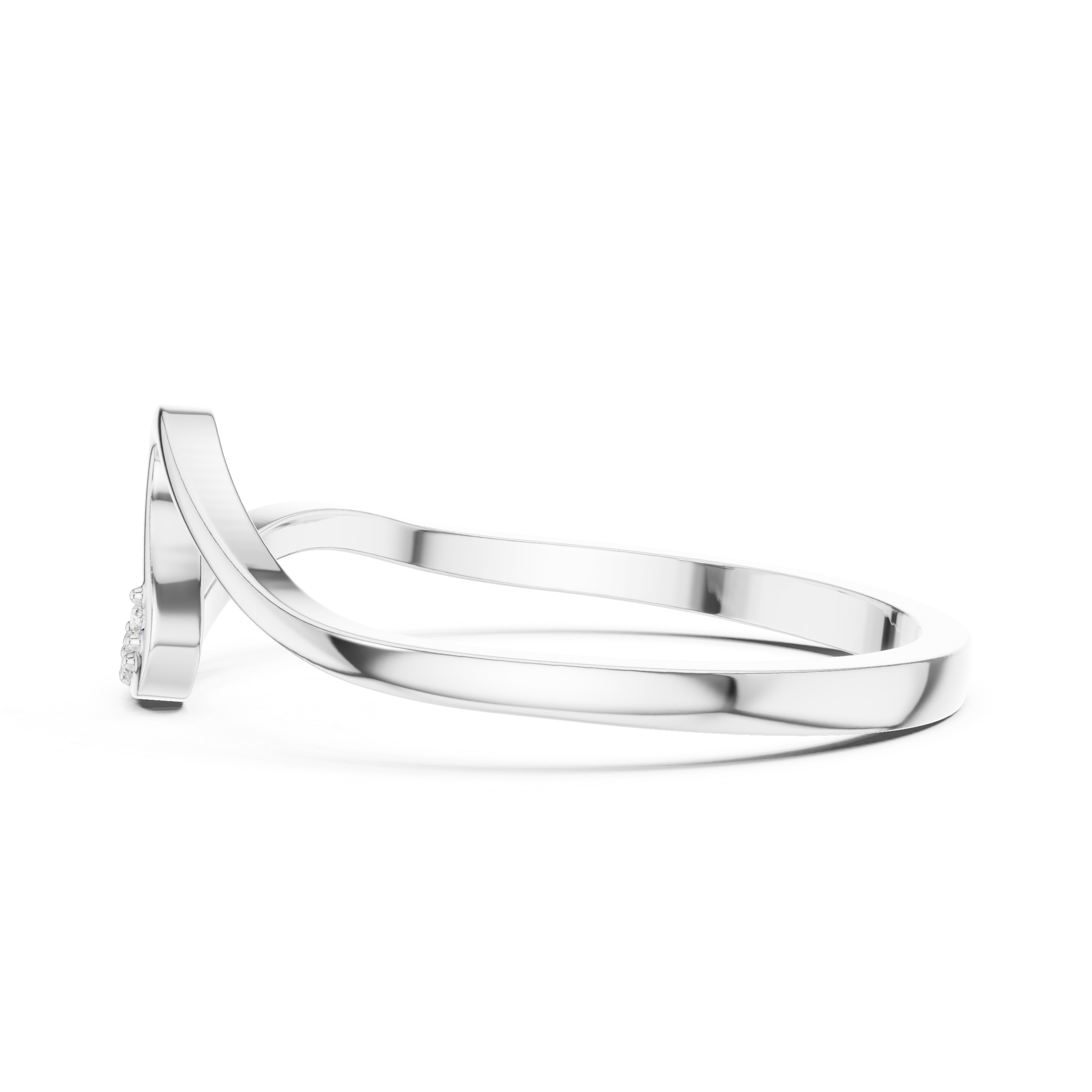 Wave Curve Diamond Ring