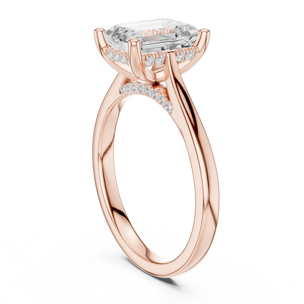 Emerald Cut Diamond Engagement Ring