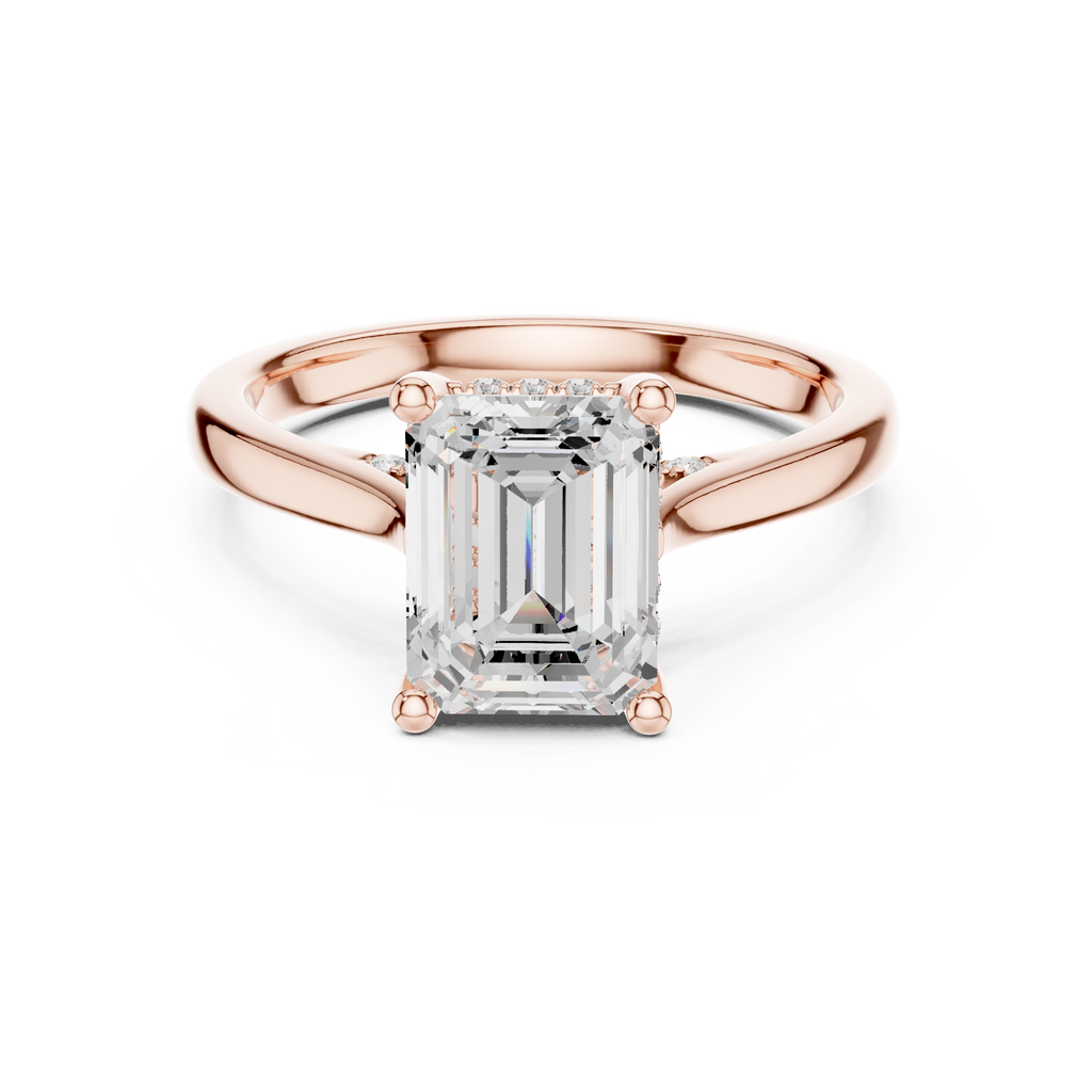 Emerald Cut Diamond Engagement Ring