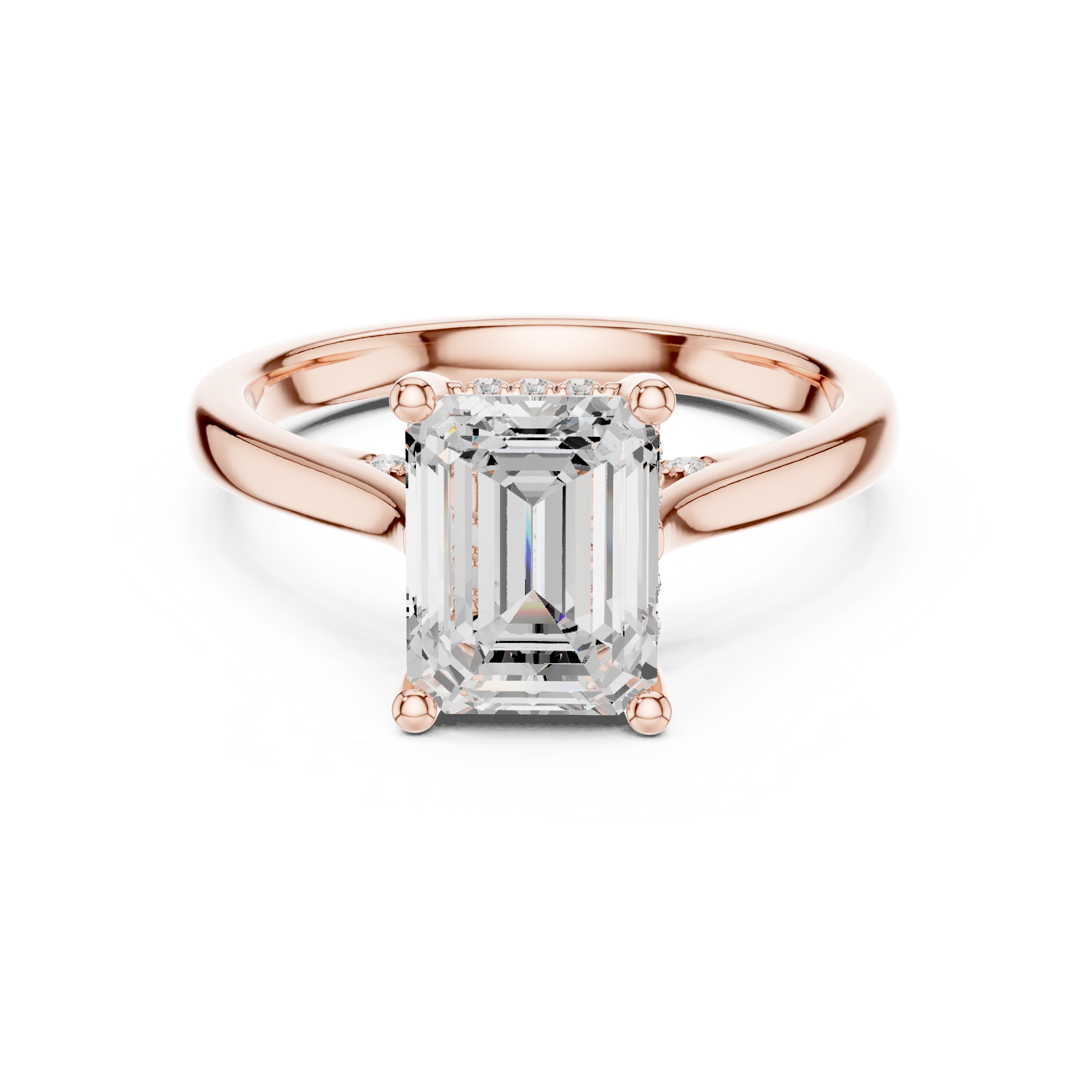 Emerald Cut Diamond Engagement Ring