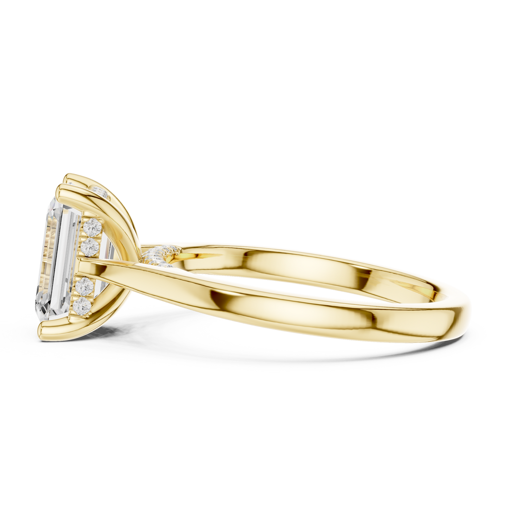 Emerald Cut Diamond Engagement Ring