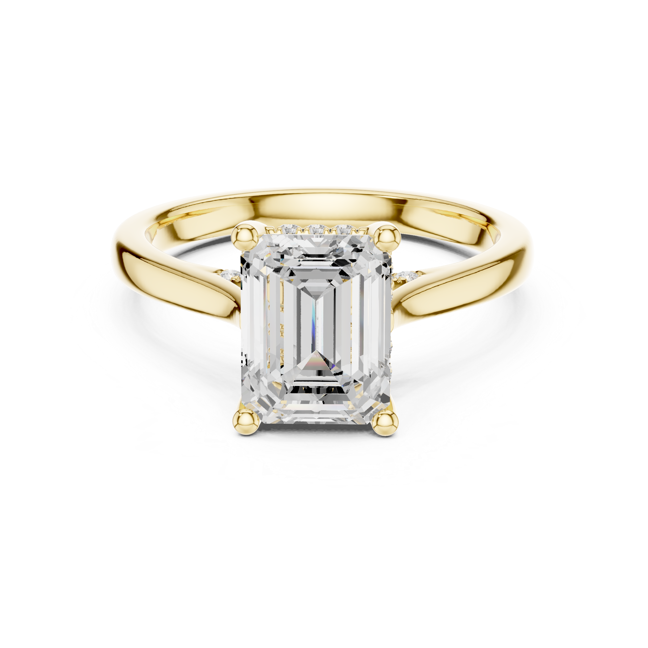 Emerald Cut Diamond Engagement Ring