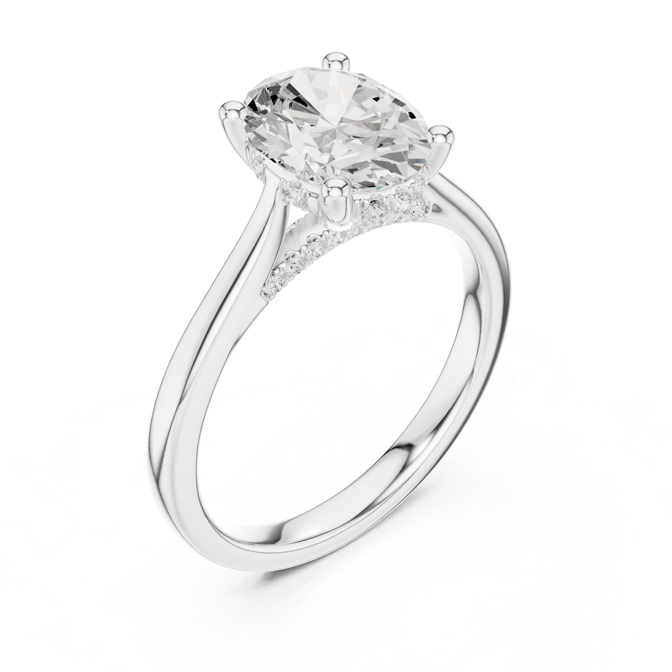 Oval Cut Solitaire Ring
