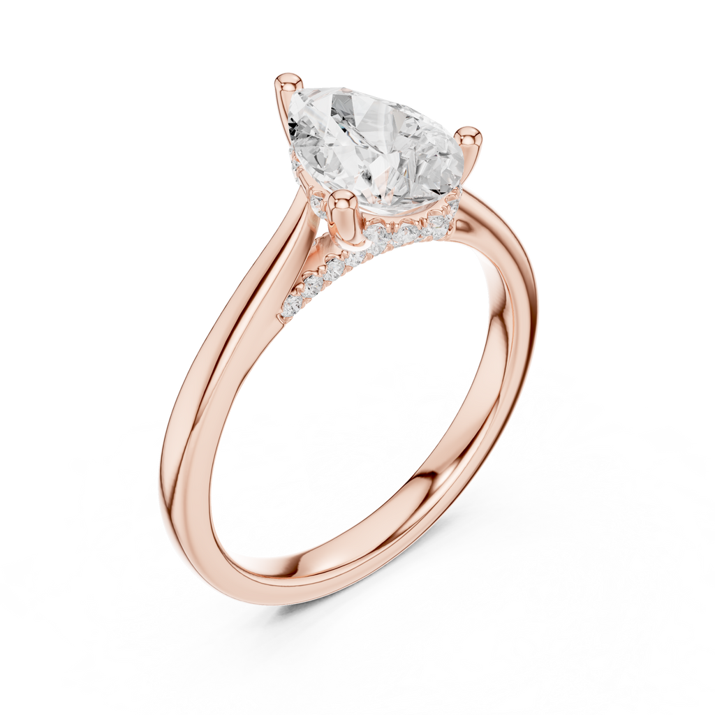 Pear Cut Solitaire Ring