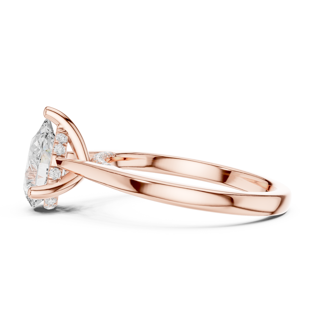 Pear Cut Solitaire Ring