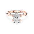 Pear Cut Solitaire Ring