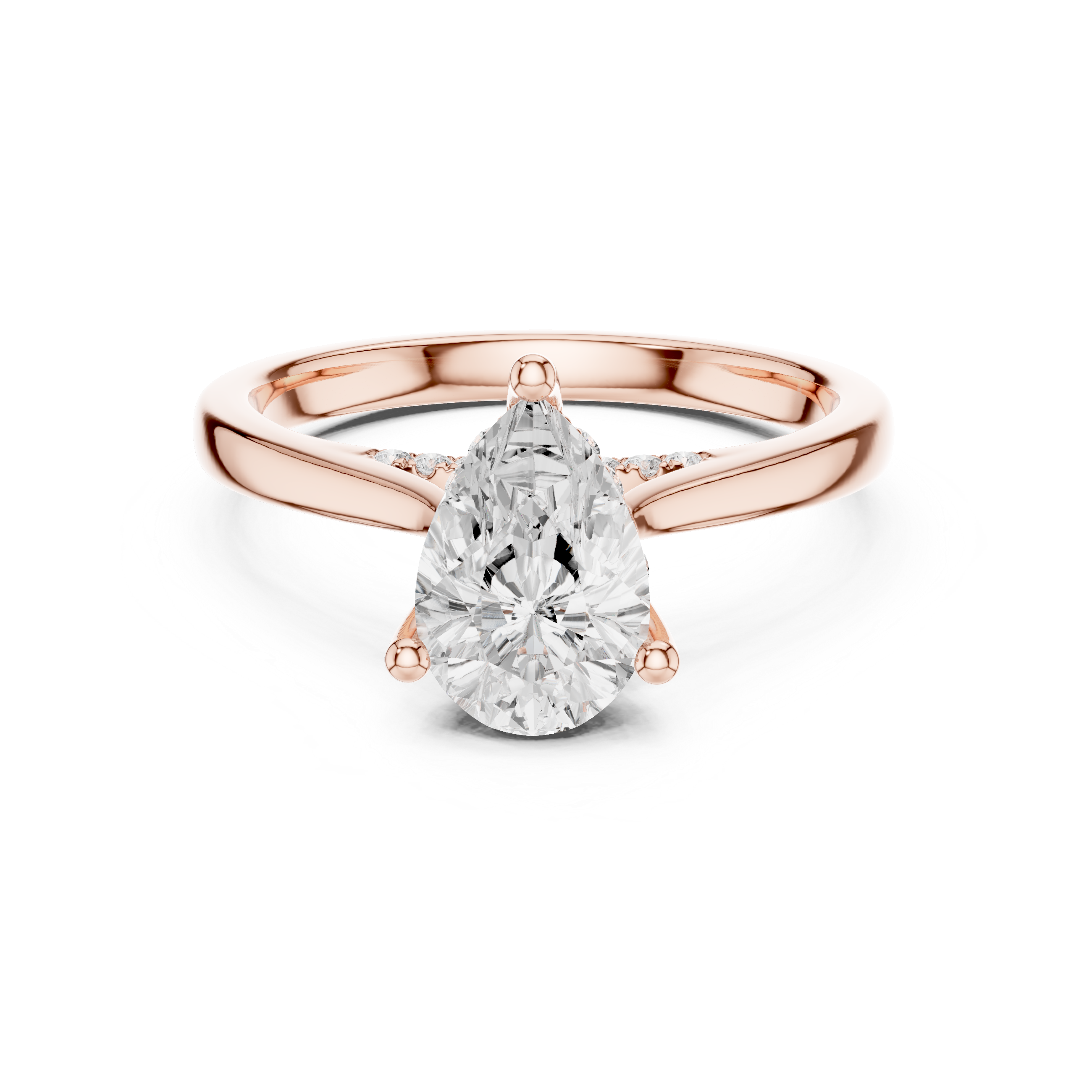 Pear Cut Solitaire Ring