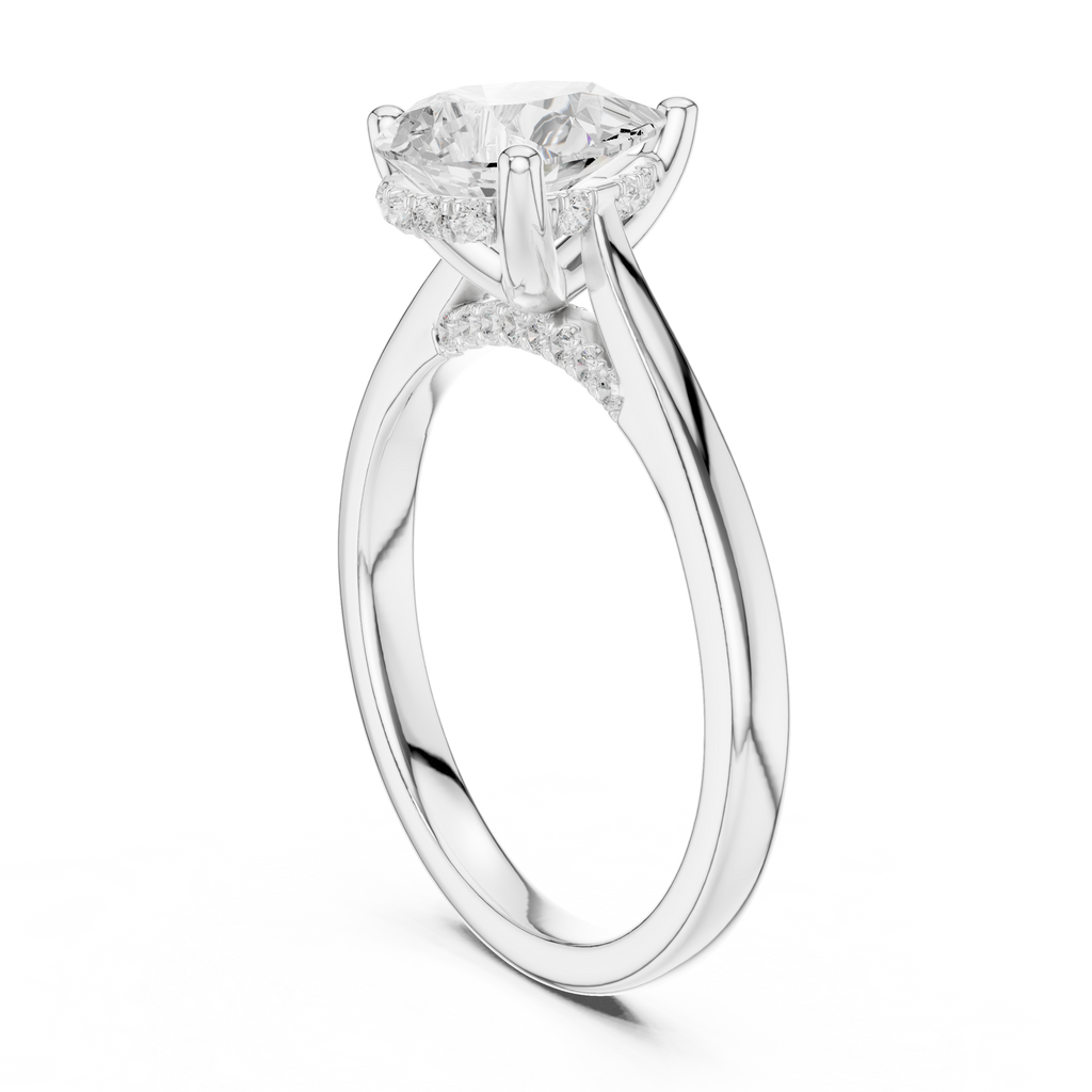 Pear Cut Solitaire Ring