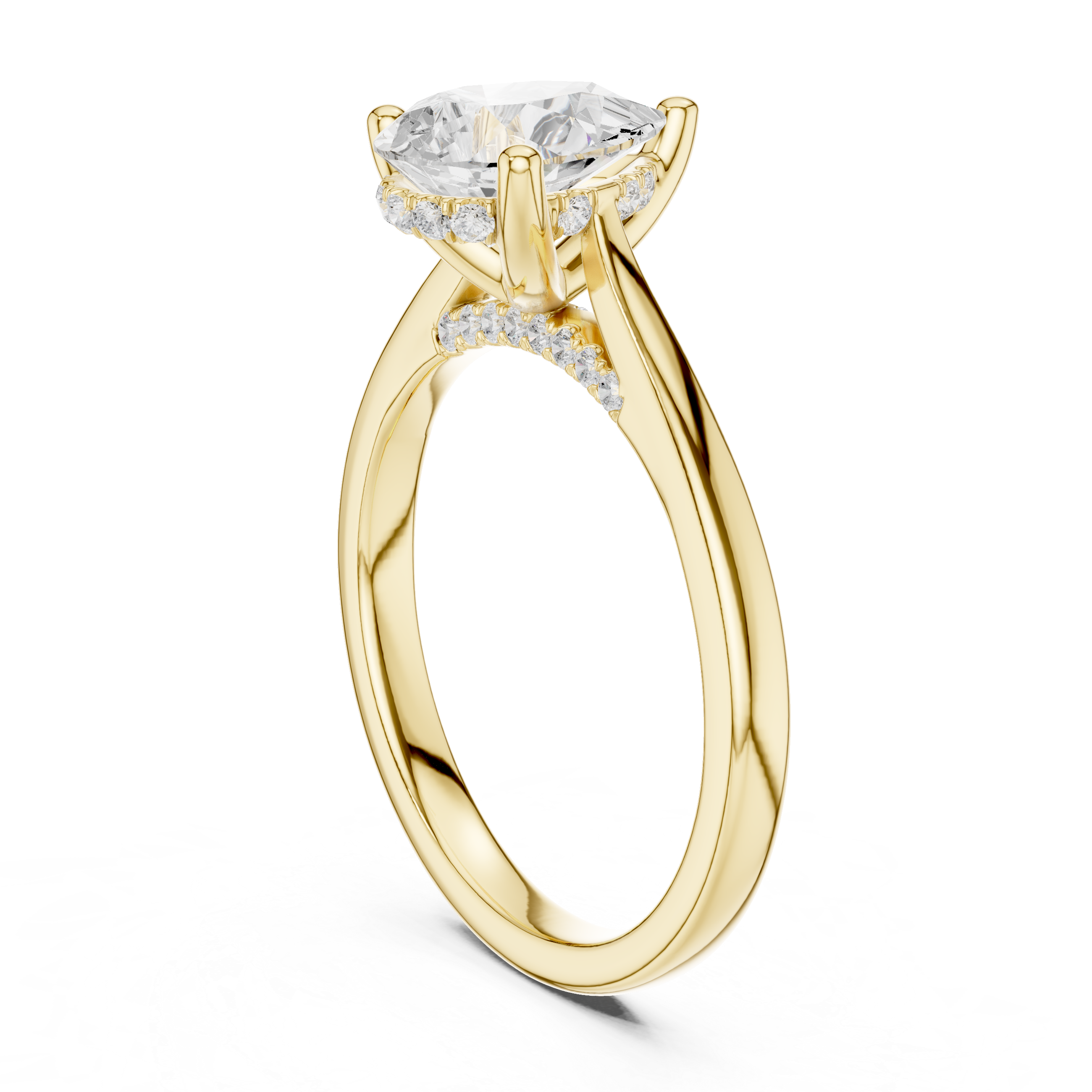 Pear Cut Solitaire Ring