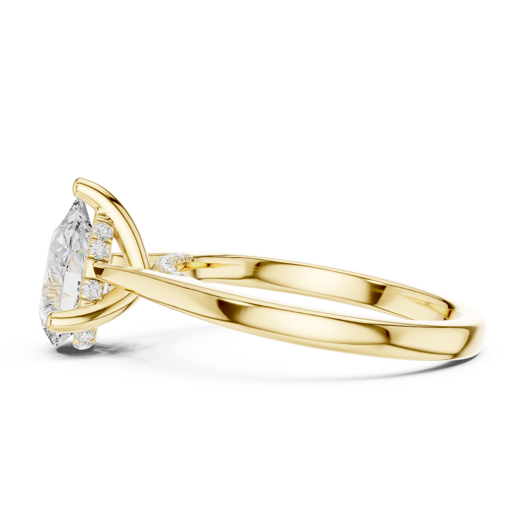 Pear Cut Solitaire Ring
