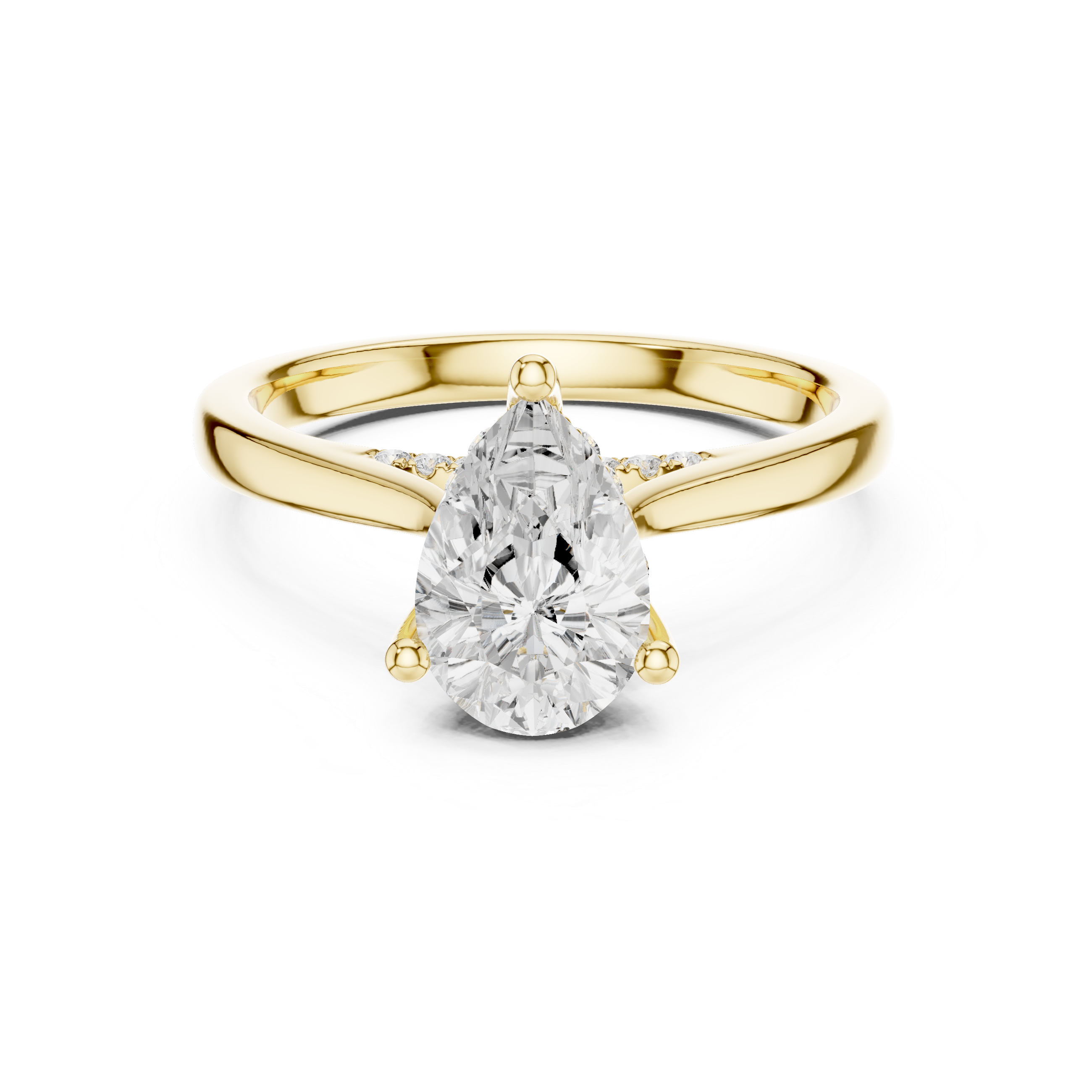 Pear Cut Solitaire Ring