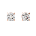Round Diamond Stud Earrings