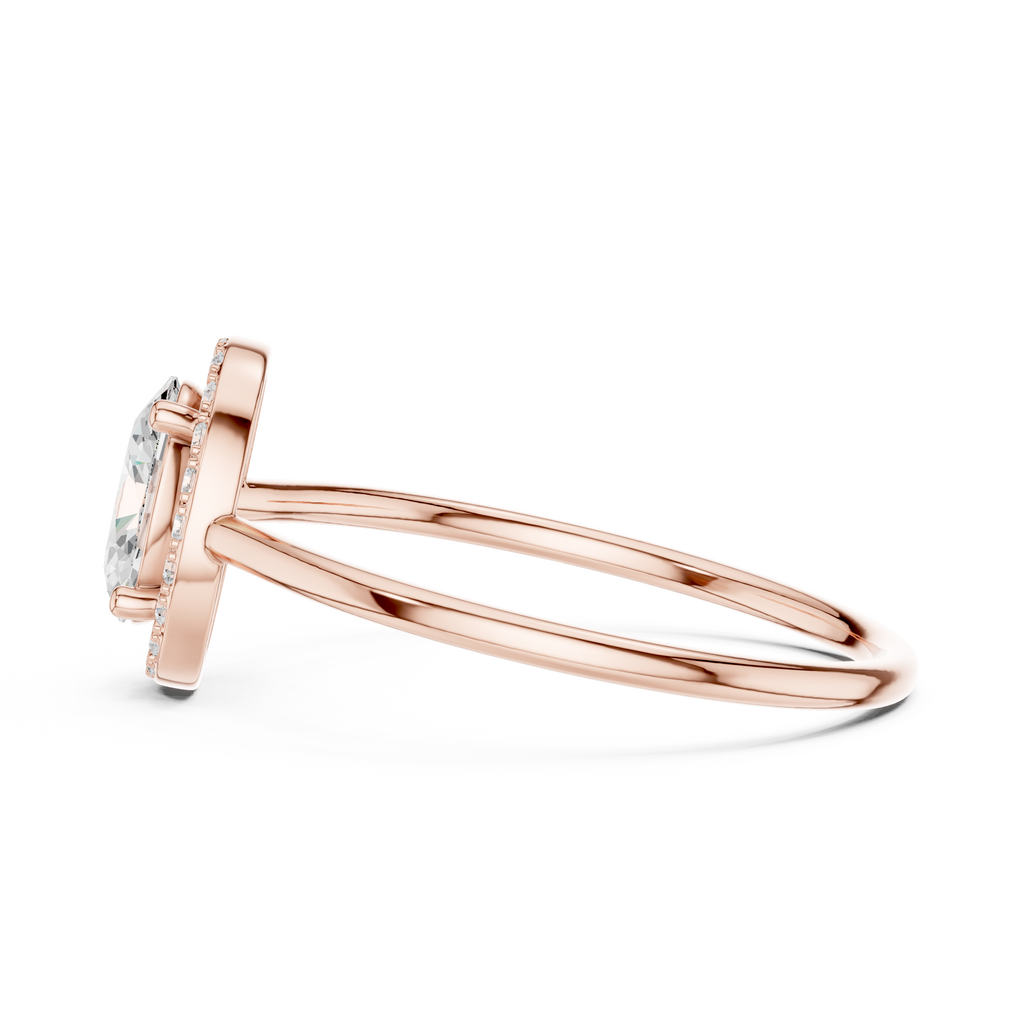 Oval Halo Diamond Ring