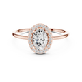 Oval Halo Diamond Ring