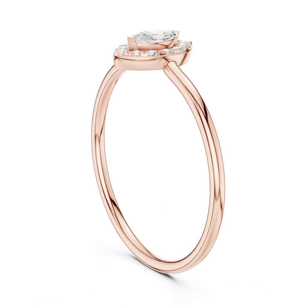 Royal Marquise Halo Ring