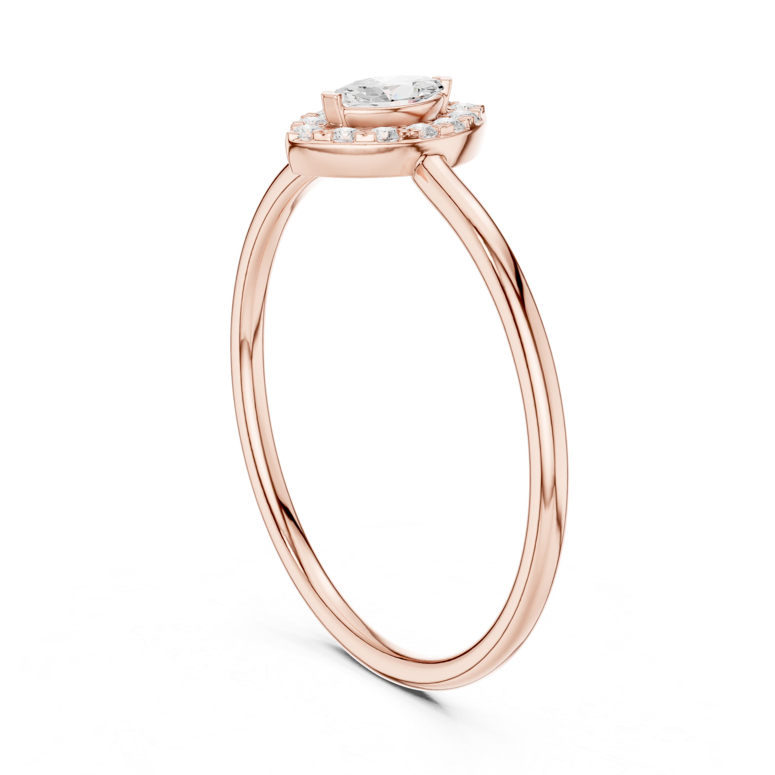 Royal Marquise Halo Ring
