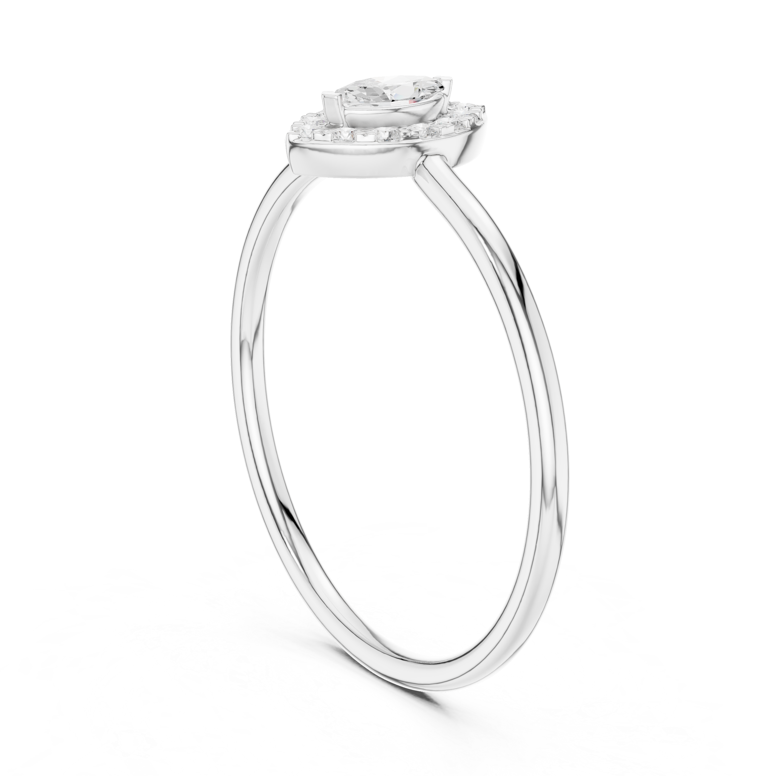 Royal Marquise Halo Ring