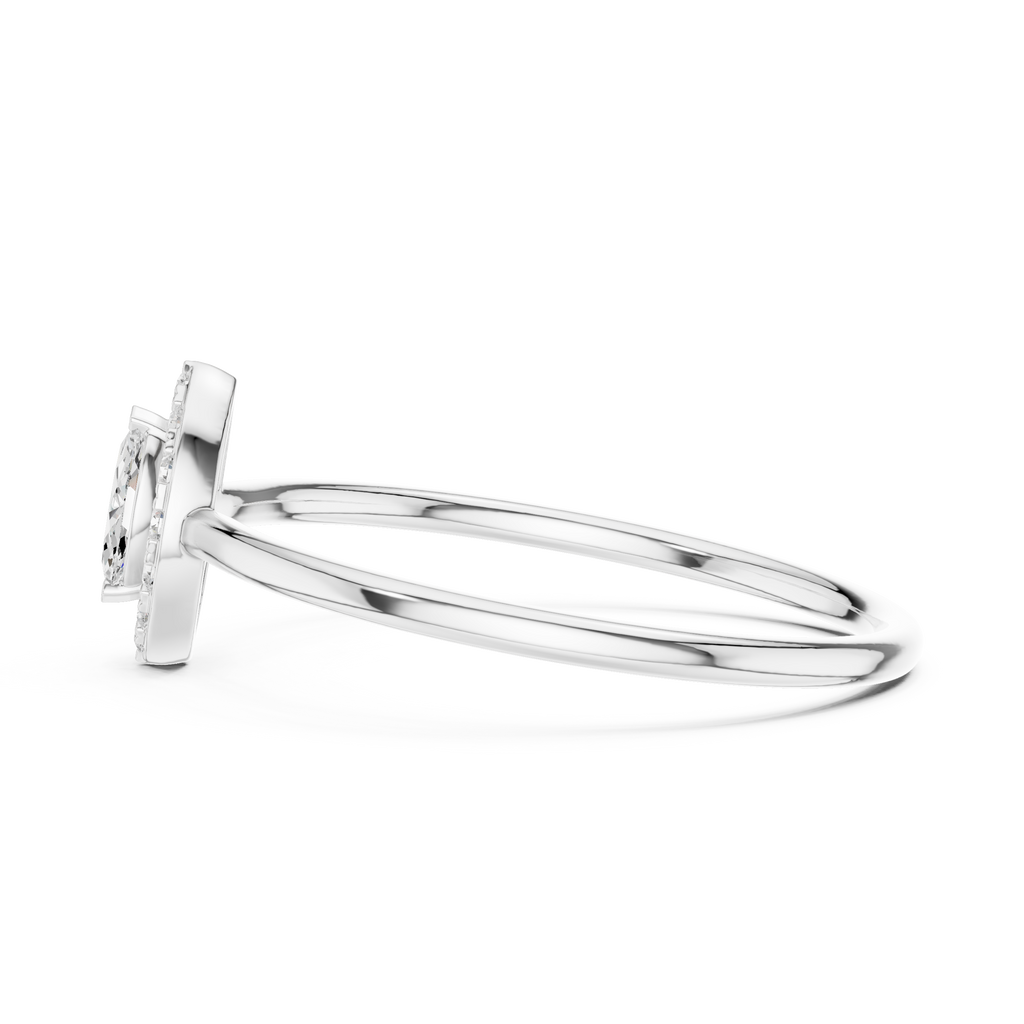 Royal Marquise Halo Ring
