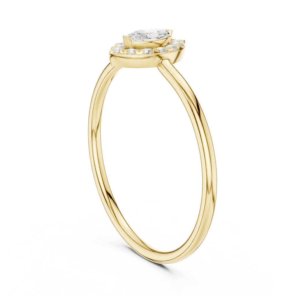 Royal Marquise Halo Ring