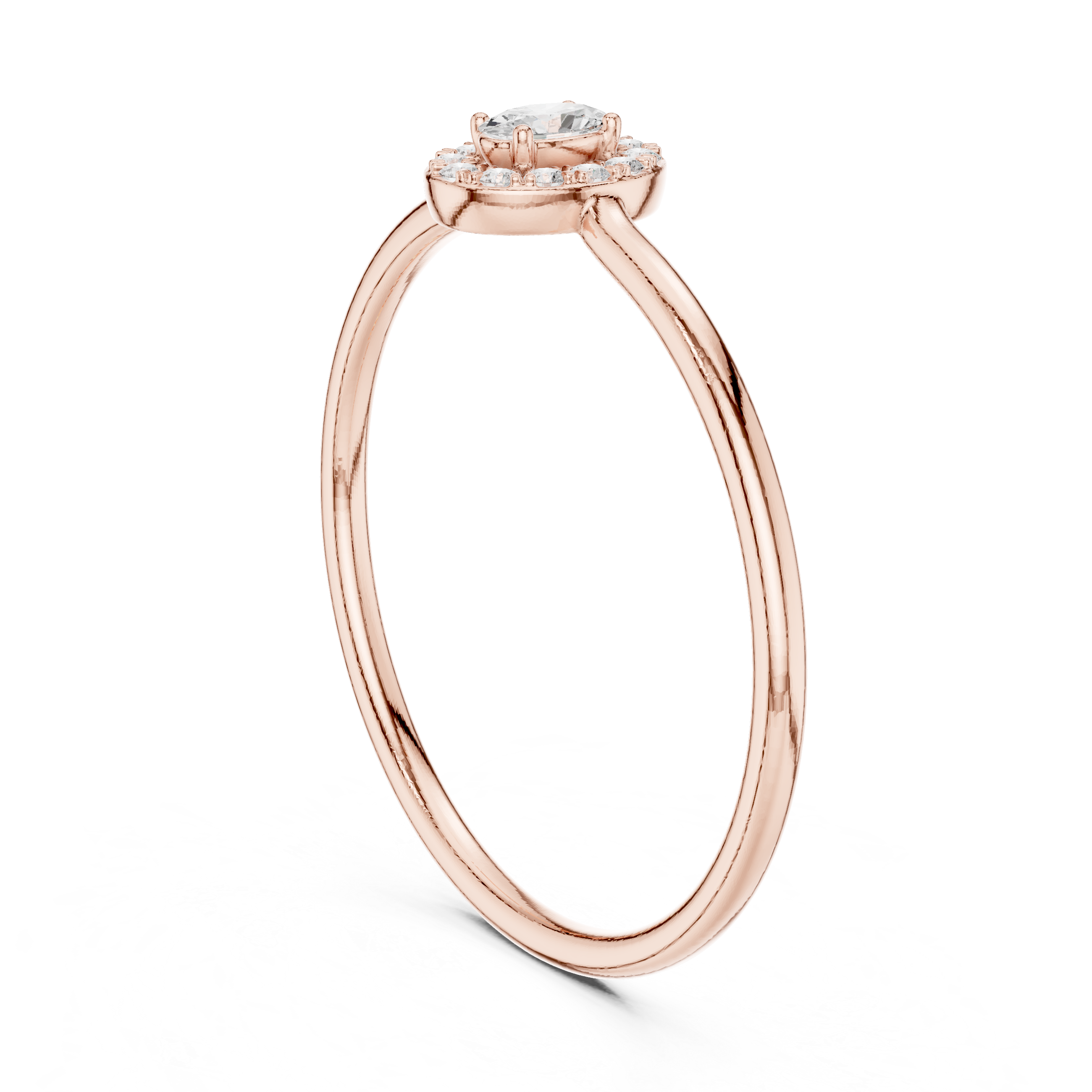 Oval Halo Diamond Ring