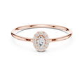 Oval Halo Diamond Ring