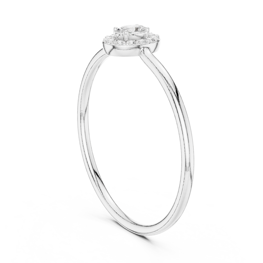 Oval Halo Diamond Ring