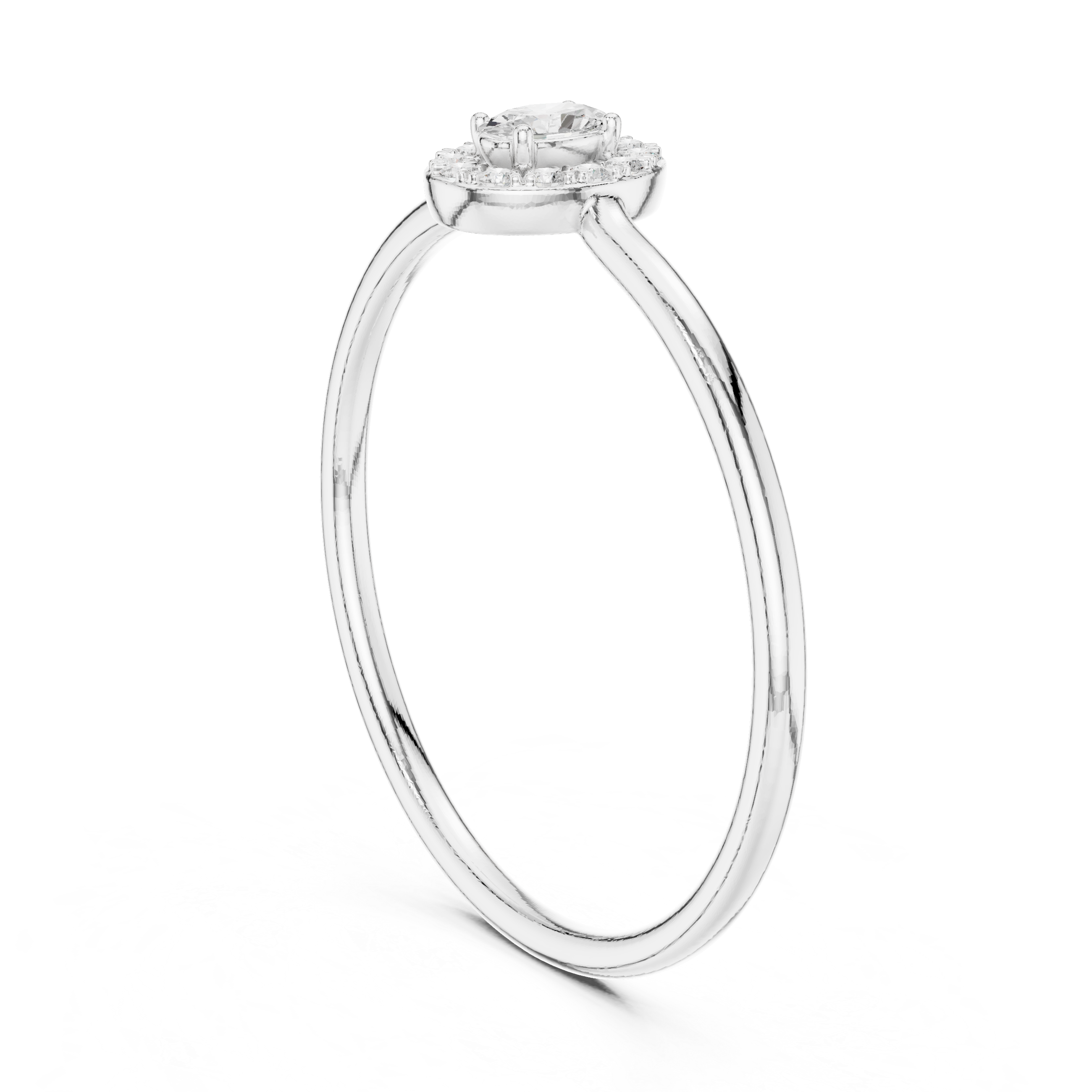 Oval Halo Diamond Ring