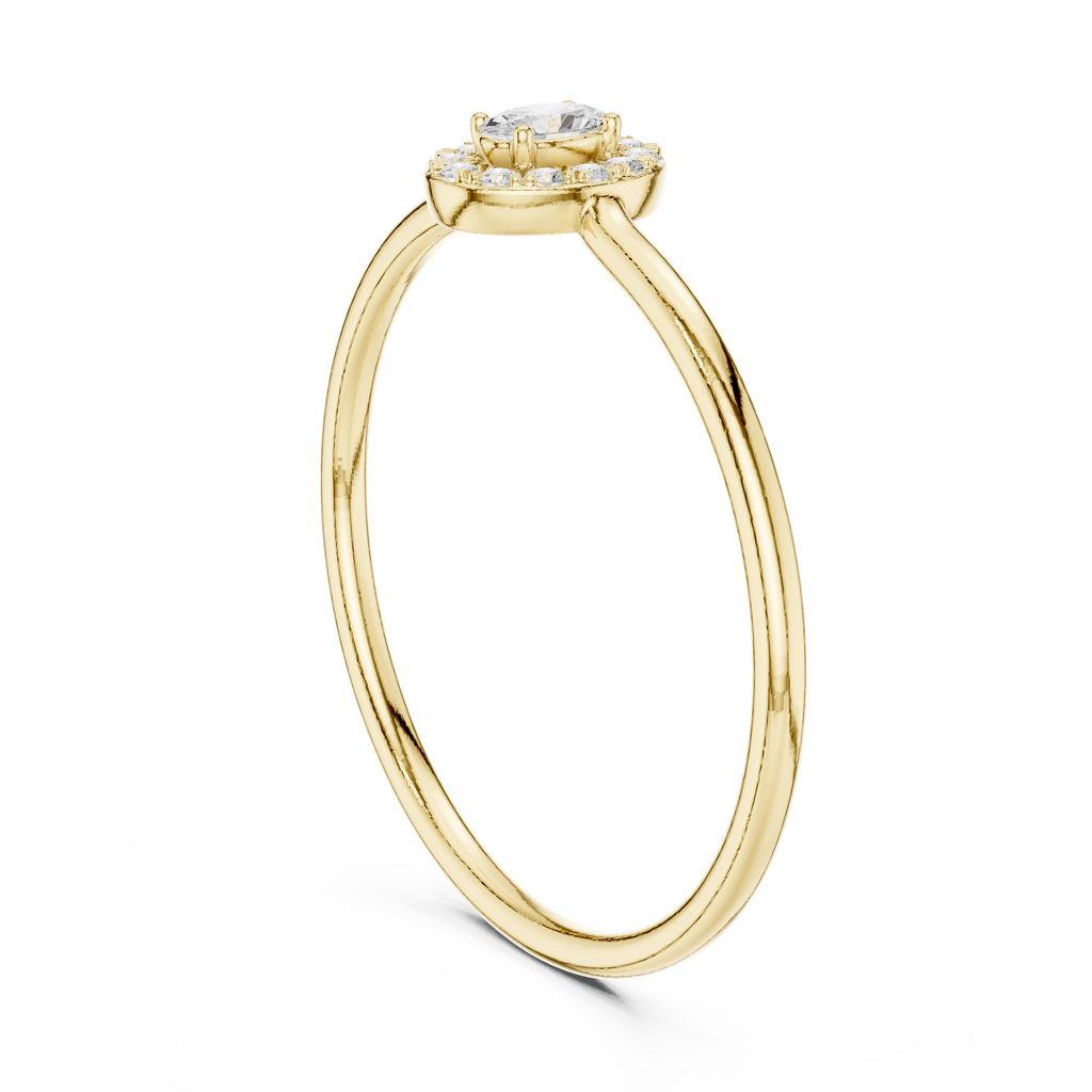 Oval Halo Diamond Ring