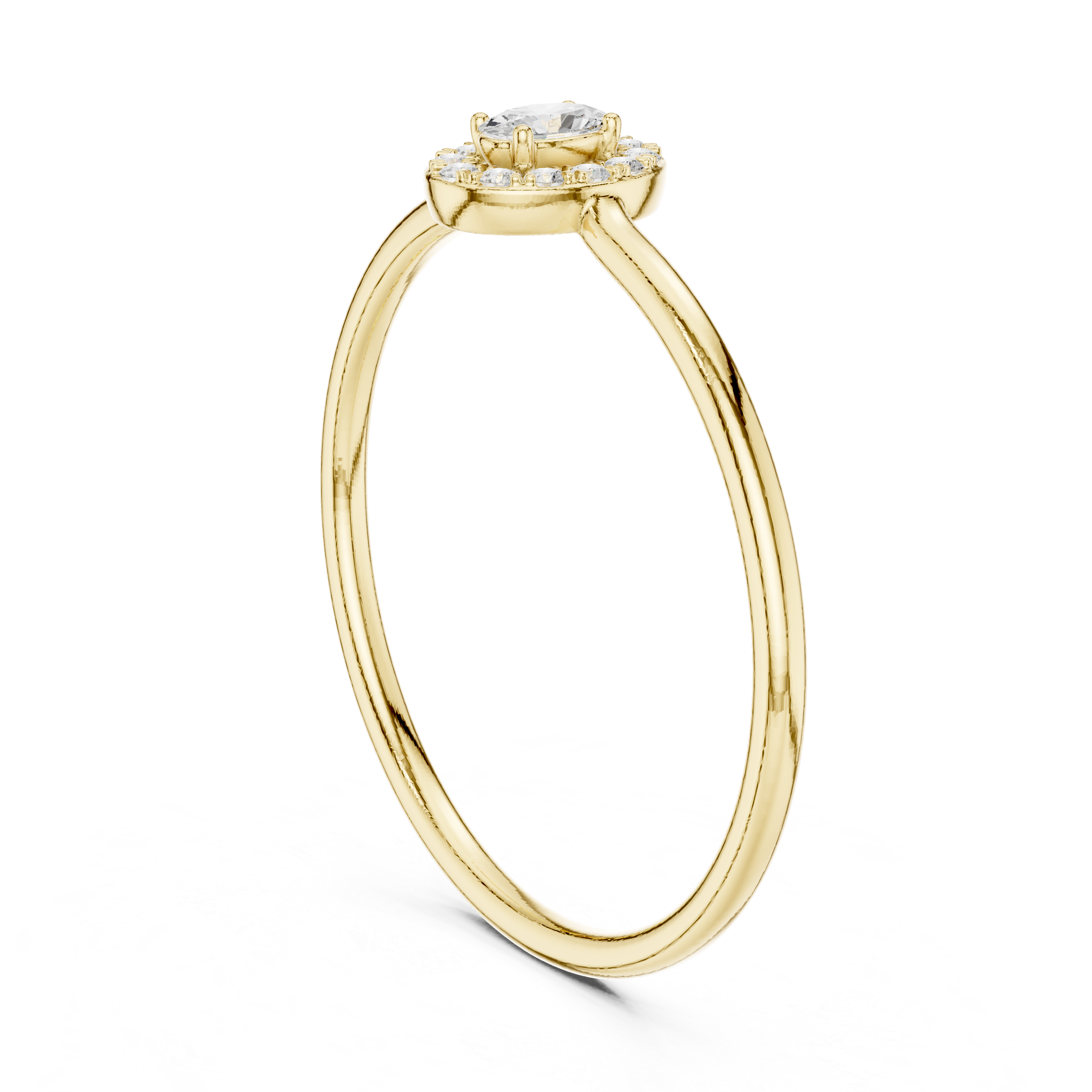 Oval Halo Diamond Ring