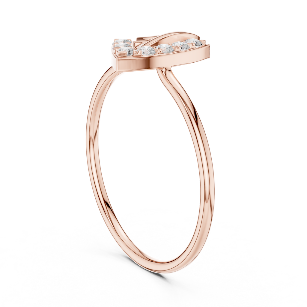 Modern Geometric Diamond Ring