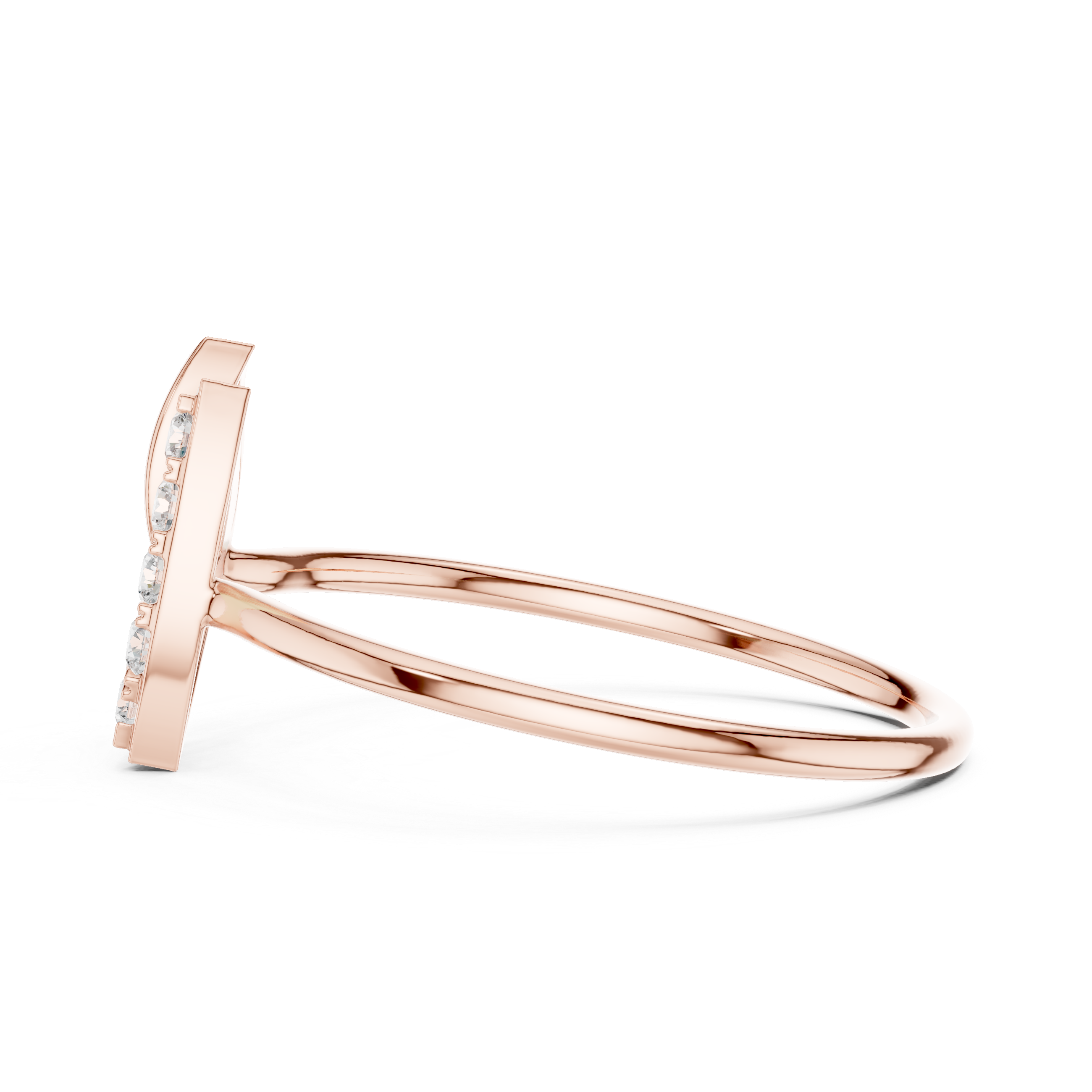 Modern Geometric Diamond Ring