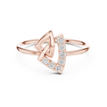 Modern Geometric Diamond Ring