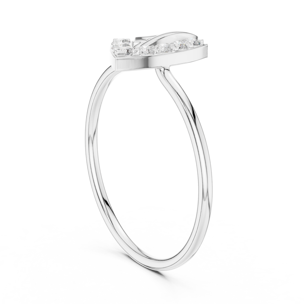 Modern Geometric Diamond Ring